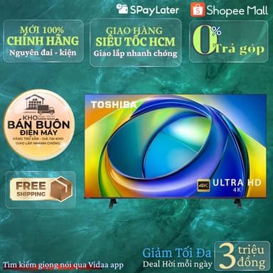 So sánh giá Smart Tivi Toshiba AI 4K 55 inch 55C350RP rẻ nhất?