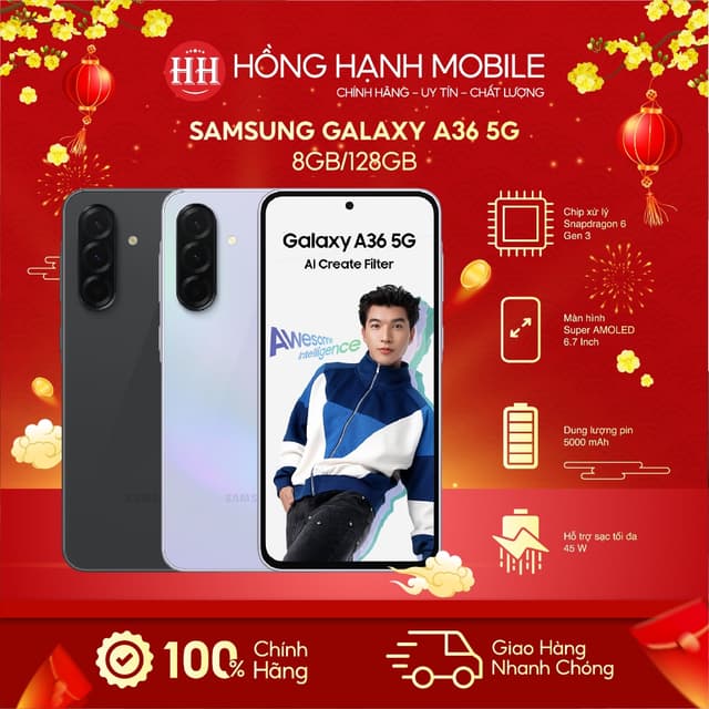 Điện Thoại Samsung Galaxy A36 5G 8GB/128GB - Hàng Chính Hãng - Ảnh 11