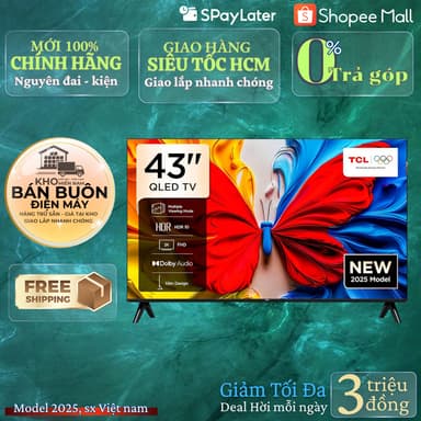 So sánh giá 43S5K Google Tivi QLED TCL AI FHD 43 inch 43S5K, trợ lý giọng nói Tiếng Việt rẻ nhất?