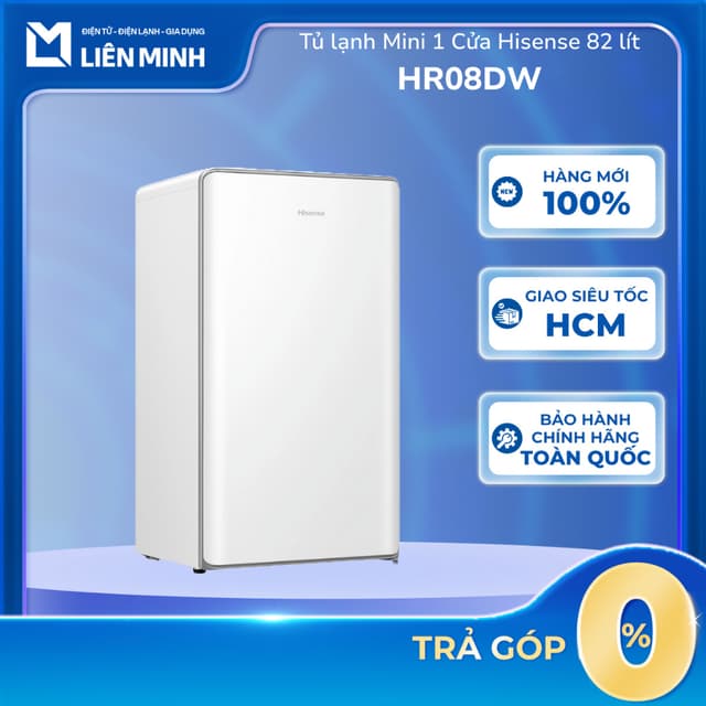 Tủ Lạnh Mini 1 Cửa HISENSE 82 Lít HR08DW (Trắng) - HR08DR (Đỏ) // 94 Lít HR09DB (Đen) - Ảnh 11