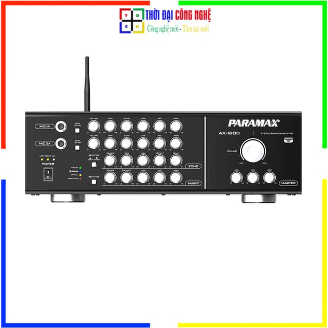 Amply Karaoke Paramax AX-1800 Công suất 700W, Bluetooth 5.0, Optical | Bảo hành chính hãng 3 năm | THỜI ĐẠI CÔNG NGHỆ - Ảnh 2