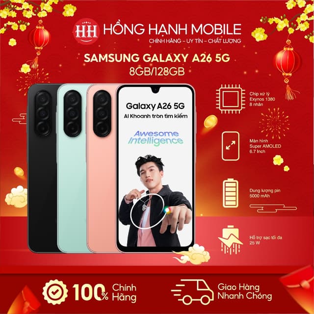Điện Thoại Samsung Galaxy A26 5G 8GB/128GB - Hàng Chính Hãng - Ảnh 7