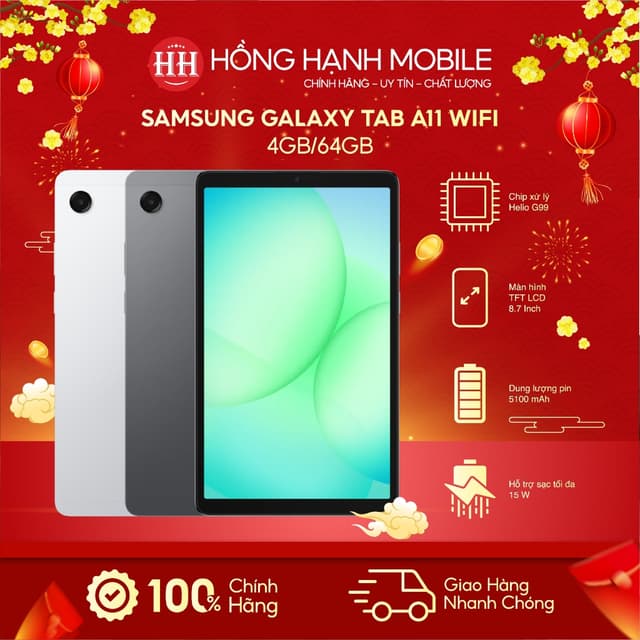 Máy Tính Bảng Samsung Galaxy Tab A11 Wifi 4GB/64GB - Hàng Chính Hãng - Ảnh 5