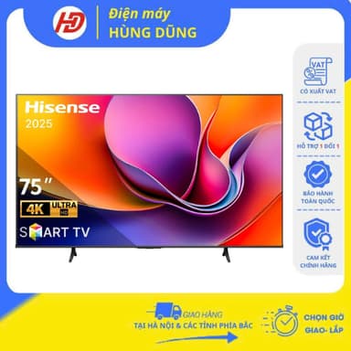 So sánh giá [SHIP HỎA TỐC HÀ NỘI ] Smart Tivi Hisense 4K 75 inch 75A6Q - Hàng chính hãng, bảo hành 24 tháng rẻ nhất?