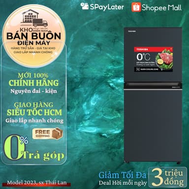 So sánh giá GR-RT234WE-PMV(52) Tủ lạnh Toshiba Inverter 180 lít , ngăn đông mềm, model 2023, sx Thái Lan rẻ nhất?