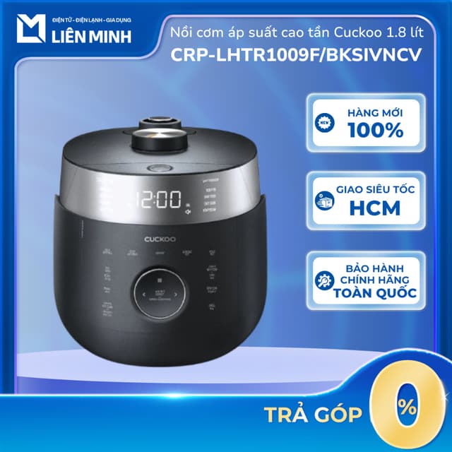 Nồi Cơm Áp Suất Cao Tần Cuckoo 1.8 Lít CRP-LHTR1009F/BKSIVNCV | CRP-LHTR1009F/WHSIVNCV [Giao Toàn Quốc] - Ảnh 5