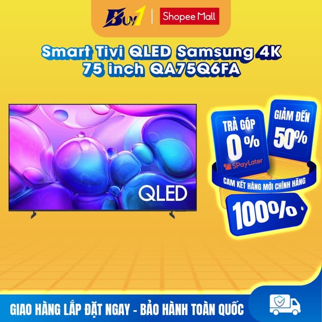 75Q6FA - Smart Tivi QLED Samsung 4K 75 inch QA75Q6FA - Hàng chính hãng - Ảnh 2