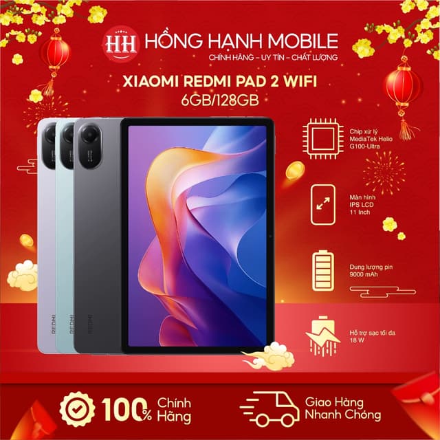 Máy Tính Bảng Xiaomi Redmi Pad 2 Wifi 6GB/128GB - Hàng Chính Hãng - Ảnh 12