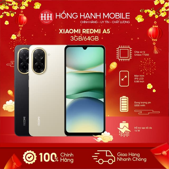 Điện Thoại Xiaomi Redmi A5 3GB/64GB - Hàng Chính Hãng - Ảnh 7