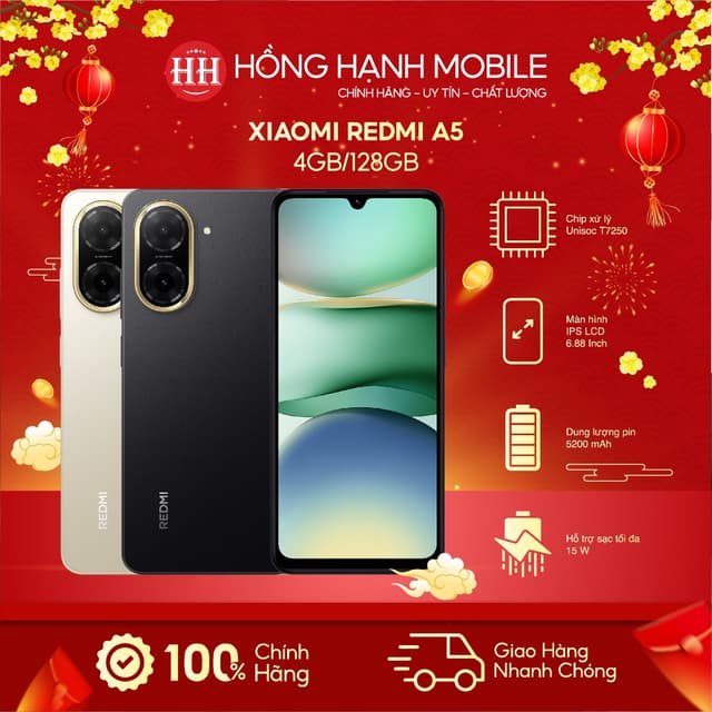 Điện Thoại Xiaomi Redmi A5 4GB/128GB - Hàng Chính Hãng - Ảnh 1