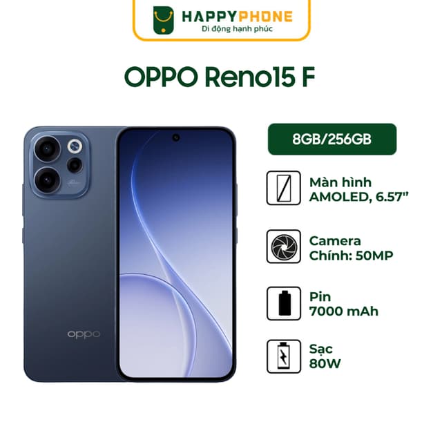 Điện Thoại Oppo Reno15 F 5G (8GB/256GB) - Hàng Chính Hãng - Ảnh 6
