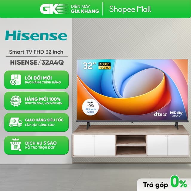 Smart Tivi Hisense HD 32 Inch 32A4Q [Toàn Quốc] - Ảnh 10