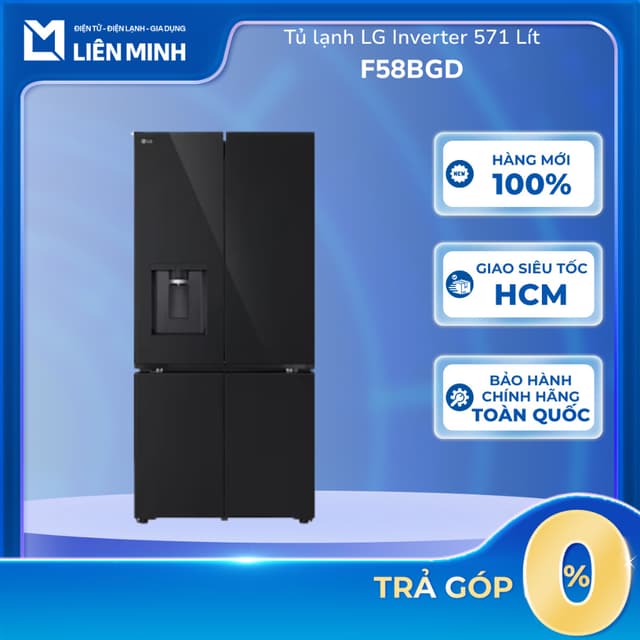 F58BGD - Tủ Lạnh LG Inverter 571 lít Multi Door F58BGD [SHIP 0Đ HCM] - Ảnh 8