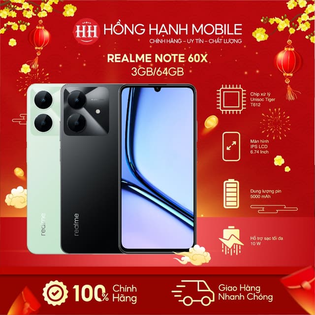 Điện Thoại Realme Note 60x 3GB/64GB - Hàng Chính Hãng - Ảnh 5