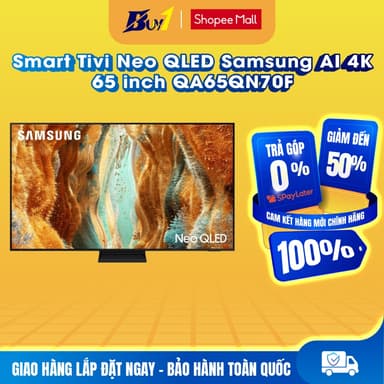 So sánh giá 65QN70F - Smart Tivi Neo QLED Samsung AI 4K 65 inch QA65QN70F - Hàng chính hãng rẻ nhất?