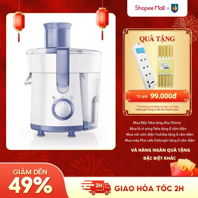 Máy ép trái cây PHILIPS HR1811 | Máy ép trái cây nhanh - Công suất 300W - Bảo Hành 24 Tháng - Ảnh 10