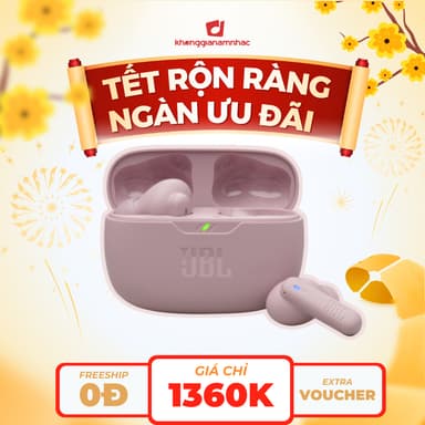 So sánh giá [TẶNG TÚI JBL] Tai Nghe Bluetooth True Wireless Chống Ồn JBL Wave Beam 2 - Chính hãng PGI rẻ nhất?