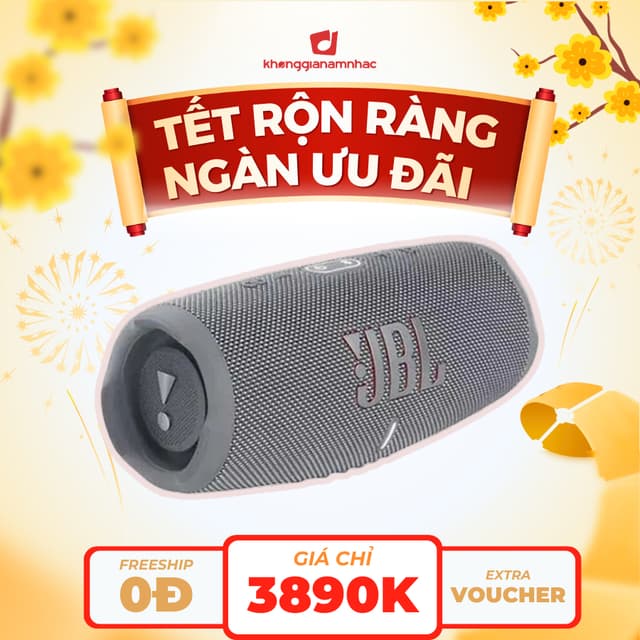 [FLASH SALE] Loa Bluetooth JBL Charge 5 - Chính Hãng PGI - Ảnh 2