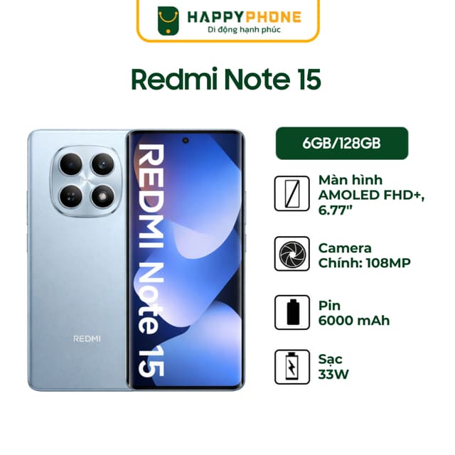 Điện Thoại Xiaomi Redmi Note 15 (6GB/128GB) - Hàng Chính Hãng - Ảnh 12