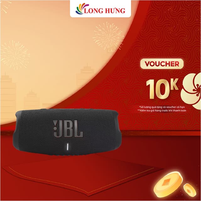 Loa Bluetooth JBL Charge 5 JBLCHARGE5 - Hàng chính hãng - Thiết kế thời trang, Bluetooth v5.1, thời gian sử dụng lâu dài - Ảnh 6