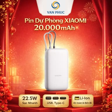 So sánh giá Pin sạc dự phòng 20000mAh Type C PD QC 3.0 22.5W Xiaomi PB2020MI kèm Cáp Type C - Hàng chính hãng rẻ nhất?