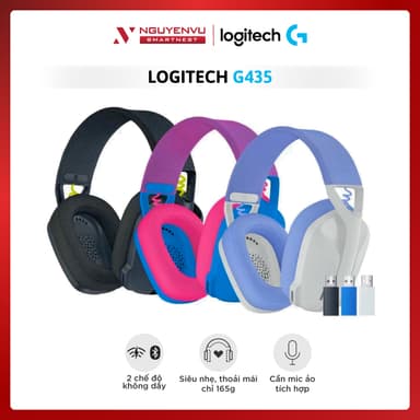 So sánh giá Tai nghe gaming Bluetooth và Lightspeed Logitech G435 Mic ảo tích hợp PC Mobile PS5 | BẢO HÀNH 24 THÁNG rẻ nhất?