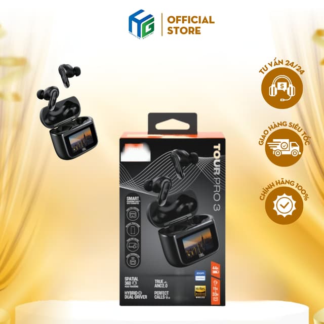 [HOẢ TỐC HCM] Tai nghe Bluetooth True Wireless JBL Tour Pro 3 Black  Chính Hãng - Ảnh 7