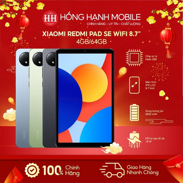 Máy Tính Bảng Xiaomi Redmi Pad SE Wifi 4GB/64GB Bản 8.7 Inches - Hàng Chính Hãng - Ảnh 9