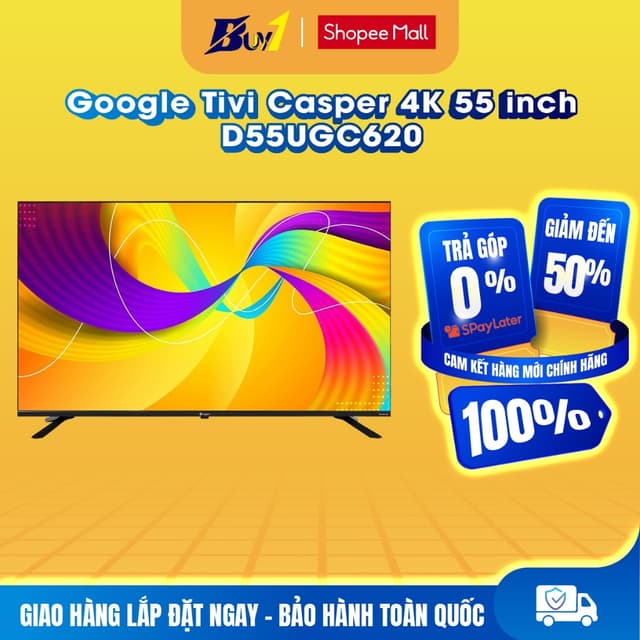 D55UGC620 - Google Tivi Casper 4K 55 inch D55UGC620 - Hàng chính hãng - Ảnh 3