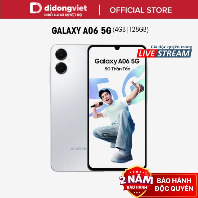 (KOL) Điện thoại Samsung Galaxy A06 5G 4GB| 128GB, Màn hình 6,7" 90Hz- MediaTek Dimensity 6300 - 5000mAh| Bảo hành 2 năm - Ảnh 12