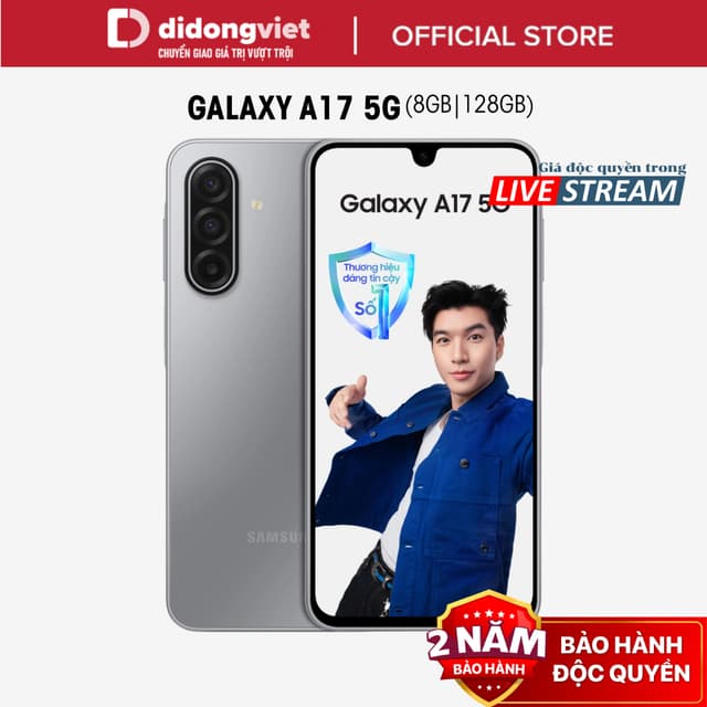 (KOL) Điện thoại Samsung Galaxy A17 5G 8GB | 128GB, Màn hình 6,7" 90Hz - Exynos 1330 - 5000mAh, Bảo hành 2 năm - Ảnh 9
