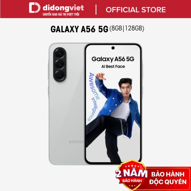 Điện thoại Samsung Galaxy A56 5G 8GB | 128GB, Màn hình 6.7" - Chip Exynos 1580 - 50MP - 5000mAh, Bảo hành 2 năm - Ảnh 1