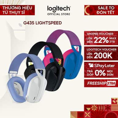 So sánh giá Tai nghe gaming Bluetooth và Lightspeed Logitech G435 Mic ảo tích hợp PC Mobile PS5 rẻ nhất?