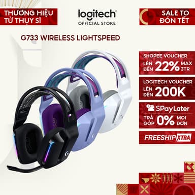 So sánh giá Tai nghe gaming không dây Logitech G733 - RGB, màn loa Pro-G, Mic Blue Voice rẻ nhất?
