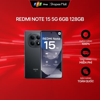 So sánh giá [Hàng mới về] Điện thoại Xiaomi Redmi Note 15 5G 6GB 128GB rẻ nhất?