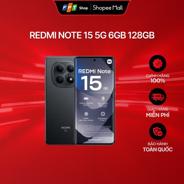 [Hàng mới về] Điện thoại Xiaomi Redmi Note 15 5G 6GB 128GB - Ảnh 7