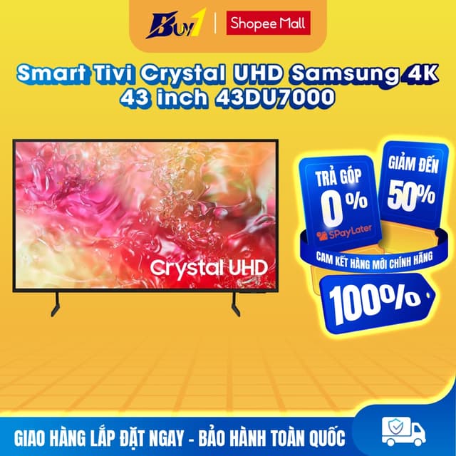 43DU7000 - Smart Tivi Crystal UHD Samsung 4K 43 inch UA43DU7000 - Hàng chính hãng - Ảnh 7