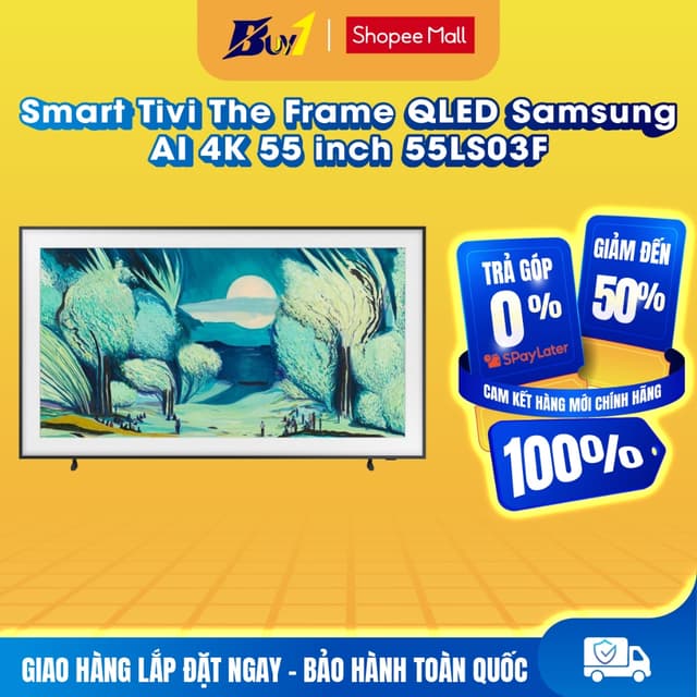 55LS03F - Smart Tivi Khung Tranh The Frame QLED Samsung AI 4K 55 inch QA55LS03F - Hàng chính hãng - Ảnh 12