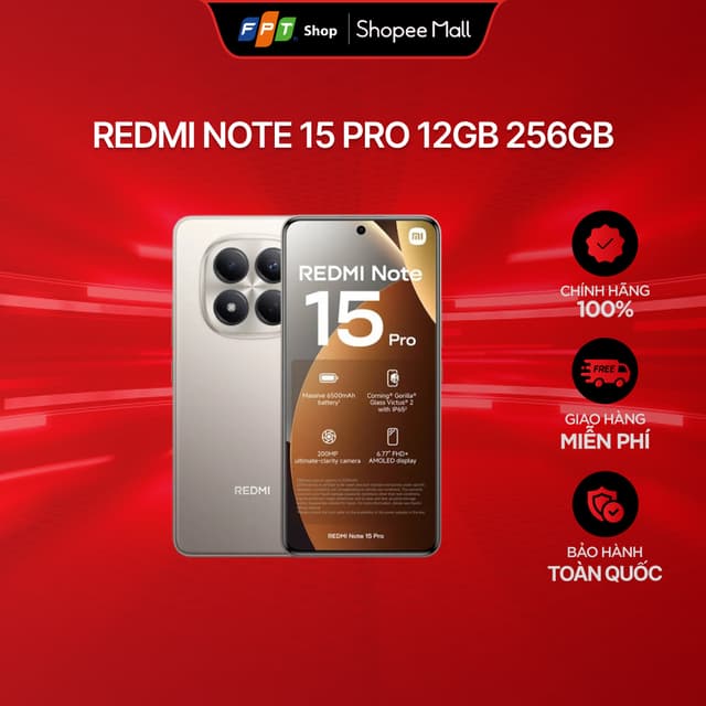 [Tặng Loa Bluetooth Xiaomi Sound Outdoor] Điện thoại Redmi Note 15 Pro 12GB 256GB - Ảnh 10