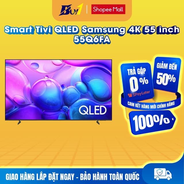 55Q6FA - Smart Tivi QLED Samsung 4K 55 inch QA55Q6FA - Hàng chính hãng - Ảnh 2