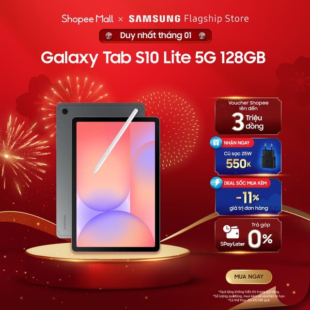 Máy tính bảng Samsung Galaxy Tab S10 Lite 5G 6GB/128GB - Ảnh 10