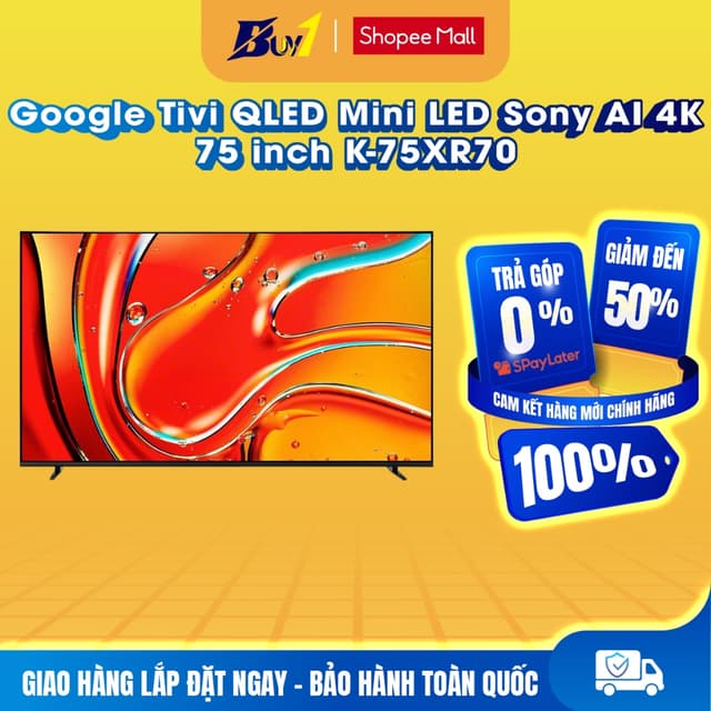 75XR70 - Google Tivi QLED Mini LED Sony AI 4K 75 inch K-75XR70 - Hàng chính hãng - Ảnh 10