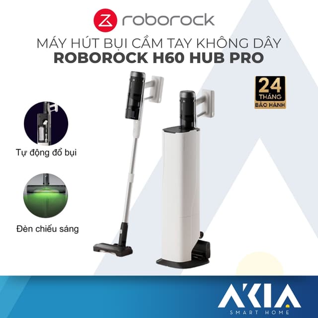 Roborock H60 Hub Pro máy hút bụi cầm tay không dây cao cấp, Tự động đổ bụi, Bảo hành 2 năm - Ảnh 8