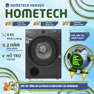 So sánh giá EDV904N3SC - Máy sấy thông hơi Electrolux UltimateCare 9 kg EDV904N3SC - Hàng Chính Hãng rẻ nhất?