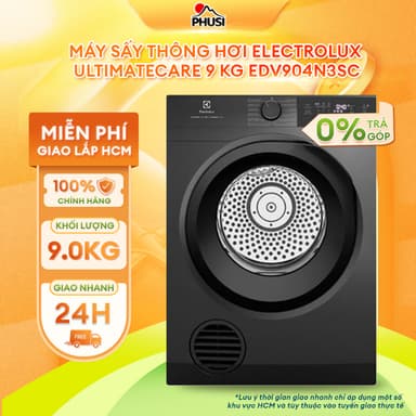 So sánh giá EDV904N3SC Máy sấy thông hơi Electrolux UltimateCare 9 kg EDV904N3SC [MIỄN PHÍ GIAO LẮP HCM] rẻ nhất?