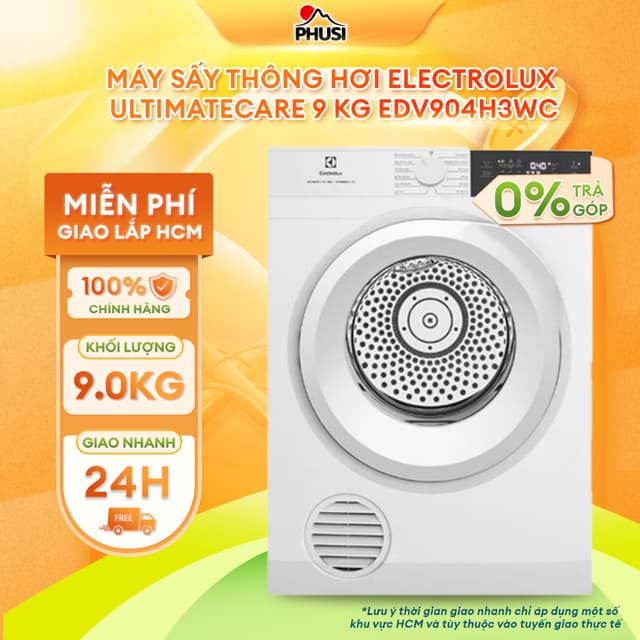 EDV904H3WC Máy sấy thông hơi Electrolux UltimateCare 9 kg EDV904H3WC [MIỄN PHÍ GIAO LẮP HCM] - Ảnh 11