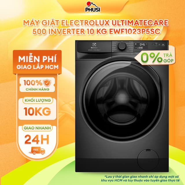 EWF1023P5SC Máy giặt Electrolux UltimateCare 500 Inverter 10 kg EWF1023P5SC [MIỄN PHÍ GIAO LẮP HCM] - Ảnh 6