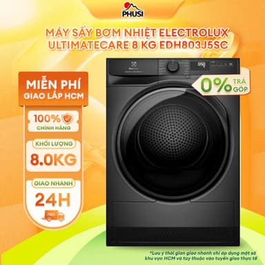 So sánh giá EDH803J5SC Máy sấy bơm nhiệt Electrolux UltimateCare 8 kg EDH803J5SC [MIỄN PHÍ GIAO LẮP HCM] rẻ nhất?
