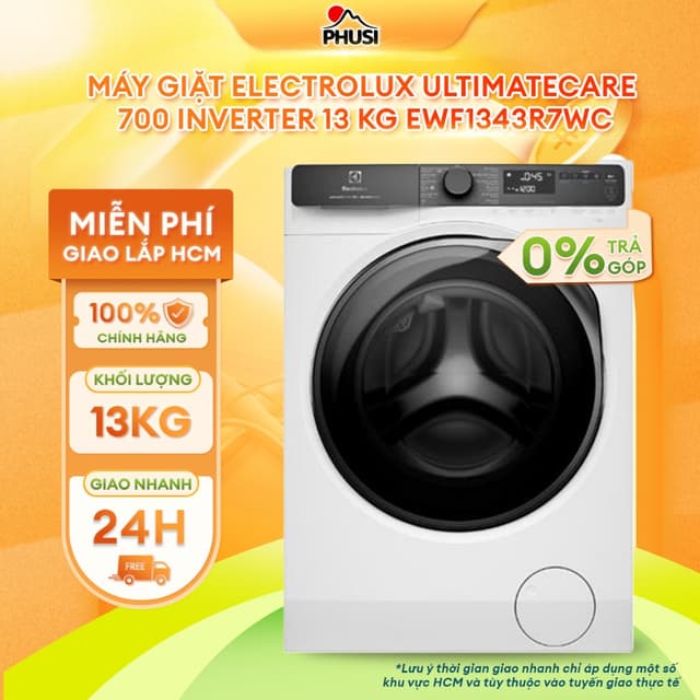 EWF1343R7WC Máy giặt Electrolux UltimateCare 700 Inverter 13 kg EWF1343R7WC [MIỄN PHÍ GIAO LẮP HCM] - Ảnh 10
