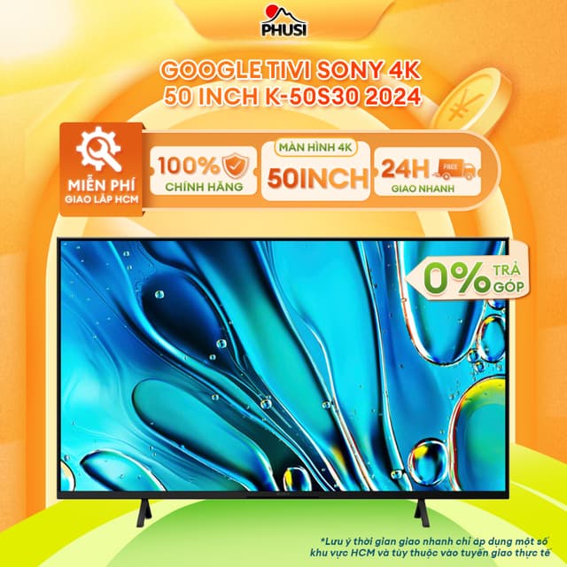 K-50S30 Google Tivi Sony 4K 50 inch K-50S30 Model 2024 [Giao lắp miễn phí HCM] - BH Chính Hãng - Ảnh 3